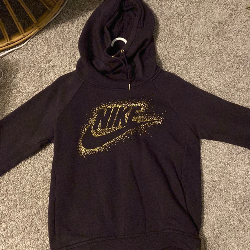Purple Nike cowl hoodie